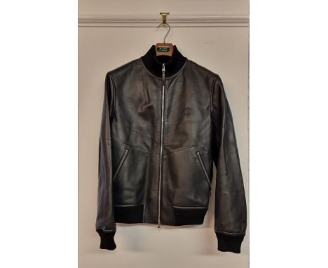 Louis Vuitton:&nbsp;a black leather blouson jacket, EU 48. All proceeds to the Aldingbourne Trust - supporting adults with le