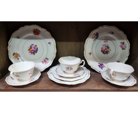 A Flight, Barr &amp; Barr Worcester part tea service.