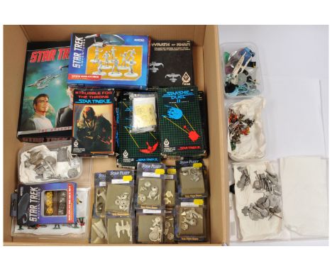 Star Trek role playing games, miniature figures and vehicles, includes West End Games Star Trek The Adventure Game, Fasa Star