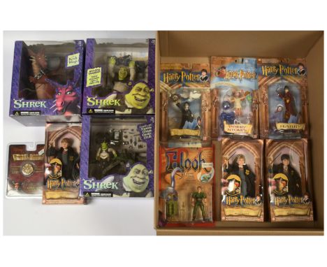 Quantity of Film related action figures x 10 includes McFarlane Shrek Wrestlin' Shrek, Shrek The Dragon, Shrek Shrek's Swamp 