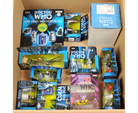 Quantity of Corgi Die-Cast Doctor Who including TY96104 Dr. Who &amp; Davos, TY96103 Dalek &amp; Cyberman and others. Also in