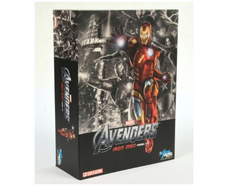 Dragon Marvel The Avengers Iron Man Mark VII 1:9 scale Action Hero Vignette model kit, Excellent, complete, within Good Plus 