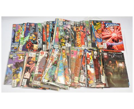 Quantity of modern issue comics, mostly DC, includes The Demon, Doctor Fate, Green Lantern, Mister Miracle, Batwoman, Green A