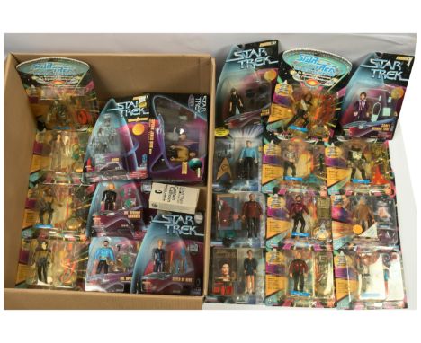 Playmates Star Trek action figures x 22 includes The Next Generation Commander William T. Riker, Captain Jean-Luc Picard, Rom