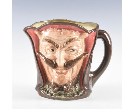 No verse, red and brown coloration. Royal Doulton assigned Charles Noke and Harry Fenton responsibility for designing the jug