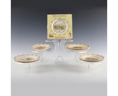 Includes 60th&nbsp;Anniversary Bunnykins&nbsp;plate, 8 various designed plates and 3 saucers.&nbsp; Royal Doulton&nbsp;Bunnyk