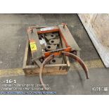 Wesco 1500lb cap fork lift drum clap with Hog hammer fingers