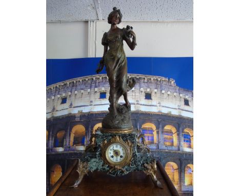 LARGE FRENCH MANTLE CLOCK, A D MOUGIN CIRCA 1870