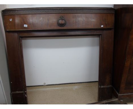 MAHOGANY EDWARDIAN FIRE SURROUND