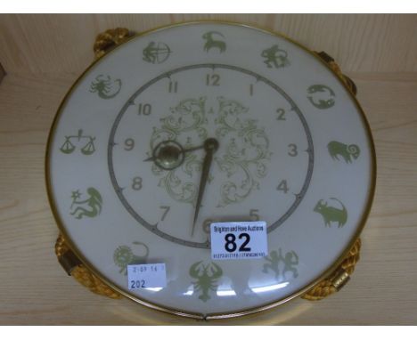 VINTAGE ZODIAC WALL CLOCK  