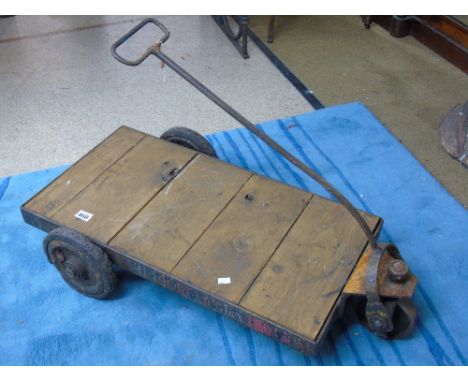 VINTAGE SMALL INDUSTRIAL TROLLEY