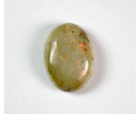 An un-mounted oval opal (approx 14.5 x 11mm).