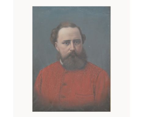 Victorian School, Portrait of an Officer, oil on board, unsigned, 58 x 42cm.