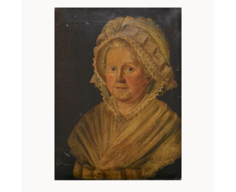 English School, early 19th Century, head and shoulders portrait of a gentleman, oil on canvas unsigned, 60cm x 45cm; and a co