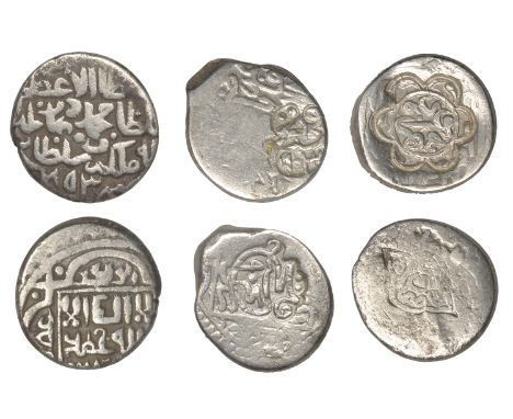 Timurid, Sultan Muhammad, Tanka, mint unclear, 853h, 4.96g/12h (A 2425; ICV 2314); Sultan Husayn (3rd reign, 873-911h), Tanka