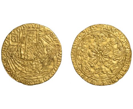 Edward IV (First reign, 1461-1470), Light coinage, Ryal, mm. crown on rev. only, trefoils in spandrels, 7.56g/12h (SCBI Schne