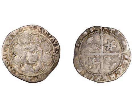 James III (1460-1488), Groat, base silver issue, Edinburgh, mm. cross pattée, tressure of eight arcs, rev. mullet in first an