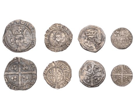Henry VI, Pinecone-Mascle issue, Halfpenny, London, mm. cross IIIb on obv. only, pinecone after henric, mascle after rex, 0.4