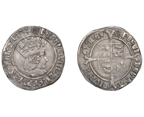 Henry VIII (1509-1547), First coinage, Groat, mm. portcullis (chained on obv.), 2.80g/7h (Stewartby p.437, Vb (iii); Laker A;