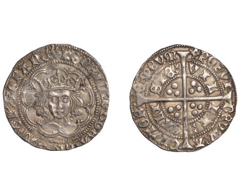 Henry VI (First reign, 1422-1461), Annulet issue, Groat, Calais, mm. cross II, 3.81g/8h (Whitton 12; N 1427; S 1836). Minor d