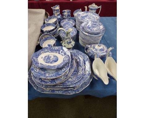 Qty of circa 1900 and later Spode 'Italian' pattern tablewares   PLEASE always check condition PRIOR to bidding or email us w