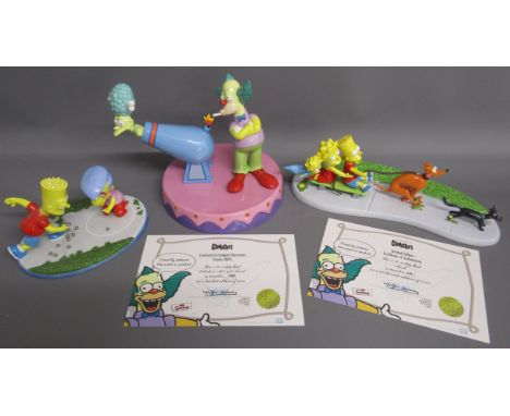 The Simpsons Coalport Characters - 'Sideshow Mel gets Fired' limited edition 1969/2000 - 'Mush' limited edition 634/4000 &amp