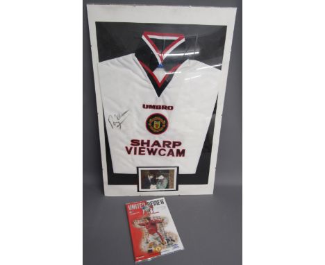 Roy Keane signed Manchester United football shirt - signed after the Manchester United vs West Ham game 13th September 1997 -