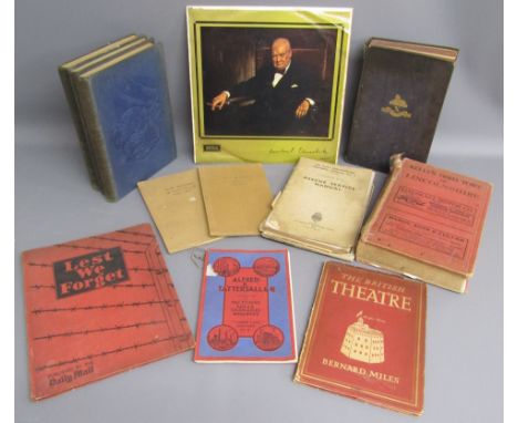 Collection of books includes Kelly's Directory of Lincolnshire 1930, The History of the Lincolnshire Regiment 1914-1918, 3 vo