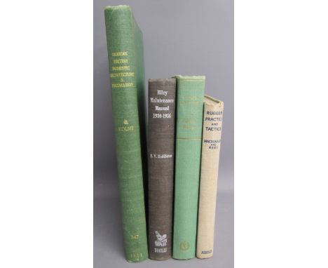 Modern British Domestic Architecture and Decoration, C Holme, 747 1901 - Riley maintenance manual 1930-1956 - Lord's 1787-194