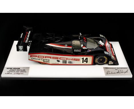 Historic Replicas Fine Quality Hand Built Precision 1.24 Scale Diecast Metal Model Racing Car - 3rd Series. Porsche 962C/9T 2
