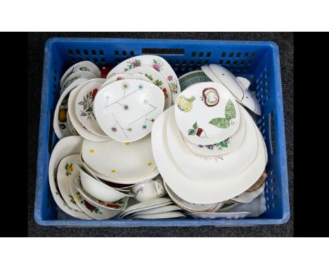 A collection of Assorted Midwinter Ceramics to include plates, cups, saucers and bowls.  Large mixed lot to include Staffords