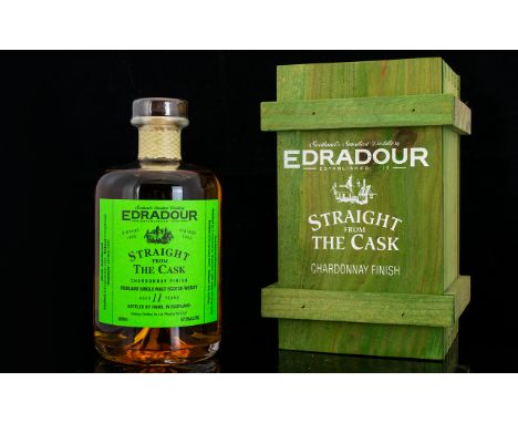 Edradour Scotland's Smallest Distillery Vintage 1995 Bottle of HIghland Single Malt Scotch Whisky, Seal Intact, Straight From