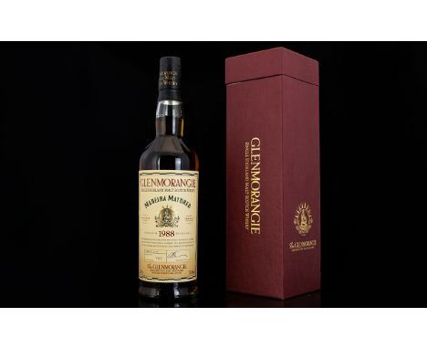 Glenmorangie Ltd and Numbered Edition Bottle of 1988 Single Highland Malt Scotch Whisky, The Single Malt Has Been Wholly Matu