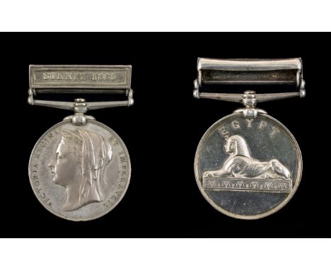 Egypt Medal 1882-89, With Suakin 1885 Clasp, Awarded To 376 Lce Corp H Day 1st K S L I (King's Shropshire Light Infantry)