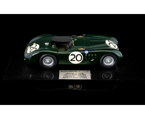 Historic Replica's Fine Quality Hand built Precision 1.24 Scale Diecast Metal Model Racing Car. Jaguar G - Type 1951 Le Mans 