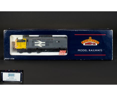 Bachmann 'Branch Lines' 32-376DS Class 37/5 Diesel Locomotive 37693 Rail freight with sound. Scale 1.76.  Adults only model, 