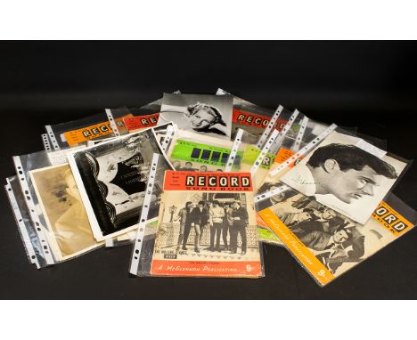 Music And Entertainment Interest A Quantity Of Record Songbook Magazines And Publicity Photos A mixed collection to include v