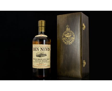 Ben Nevis Bottle of Vintage 1975 Single Highland Malt Scotch Whisky, Ltd Edition of Only 254 Bottles, This Bottle Is No 74, D