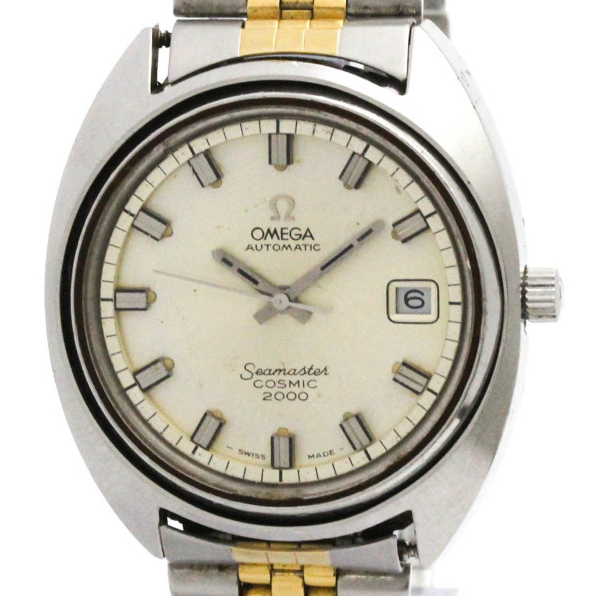 OMEGA Seamaster Cosmic 2000 Cal 1012 Steel Automatic Mens Watch 166.130 Vintage