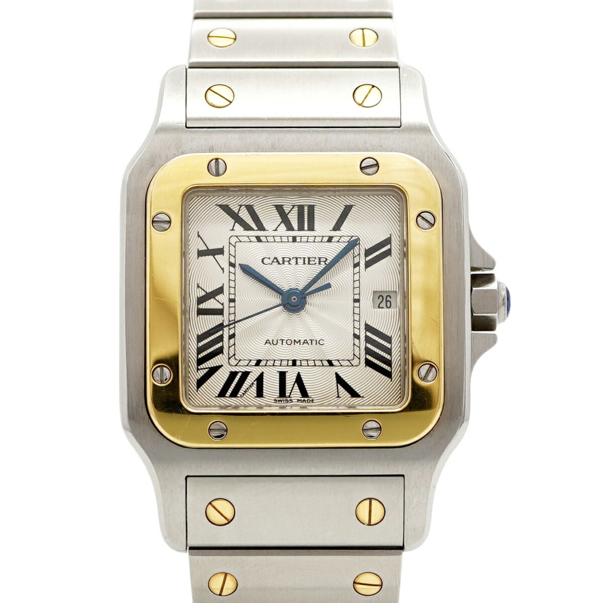 Cartier Santos Galbe LM W20058C4 Silver Dial Watch for Men and Women