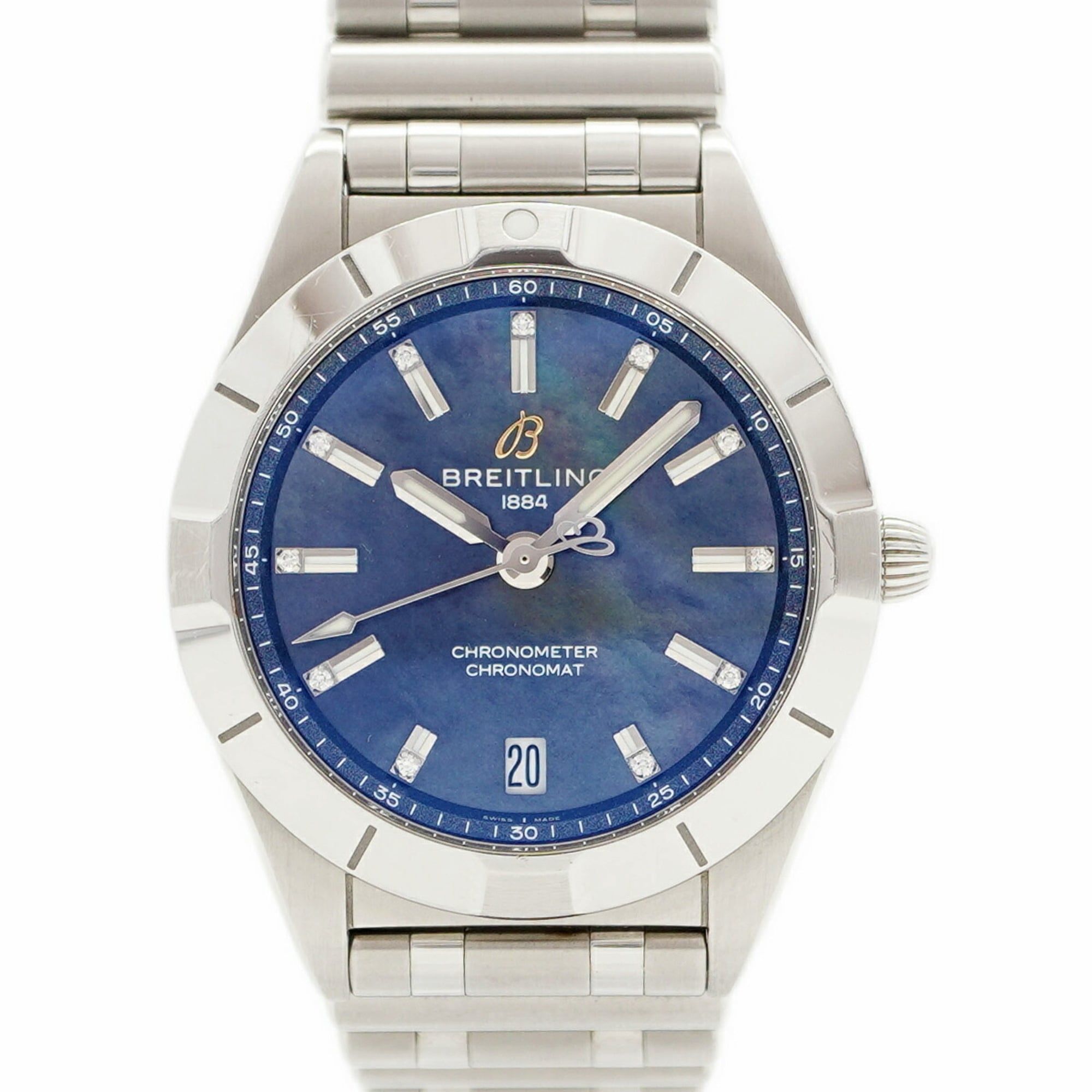 Breitling Chronomat A77310 Navy Dial Women's Watch