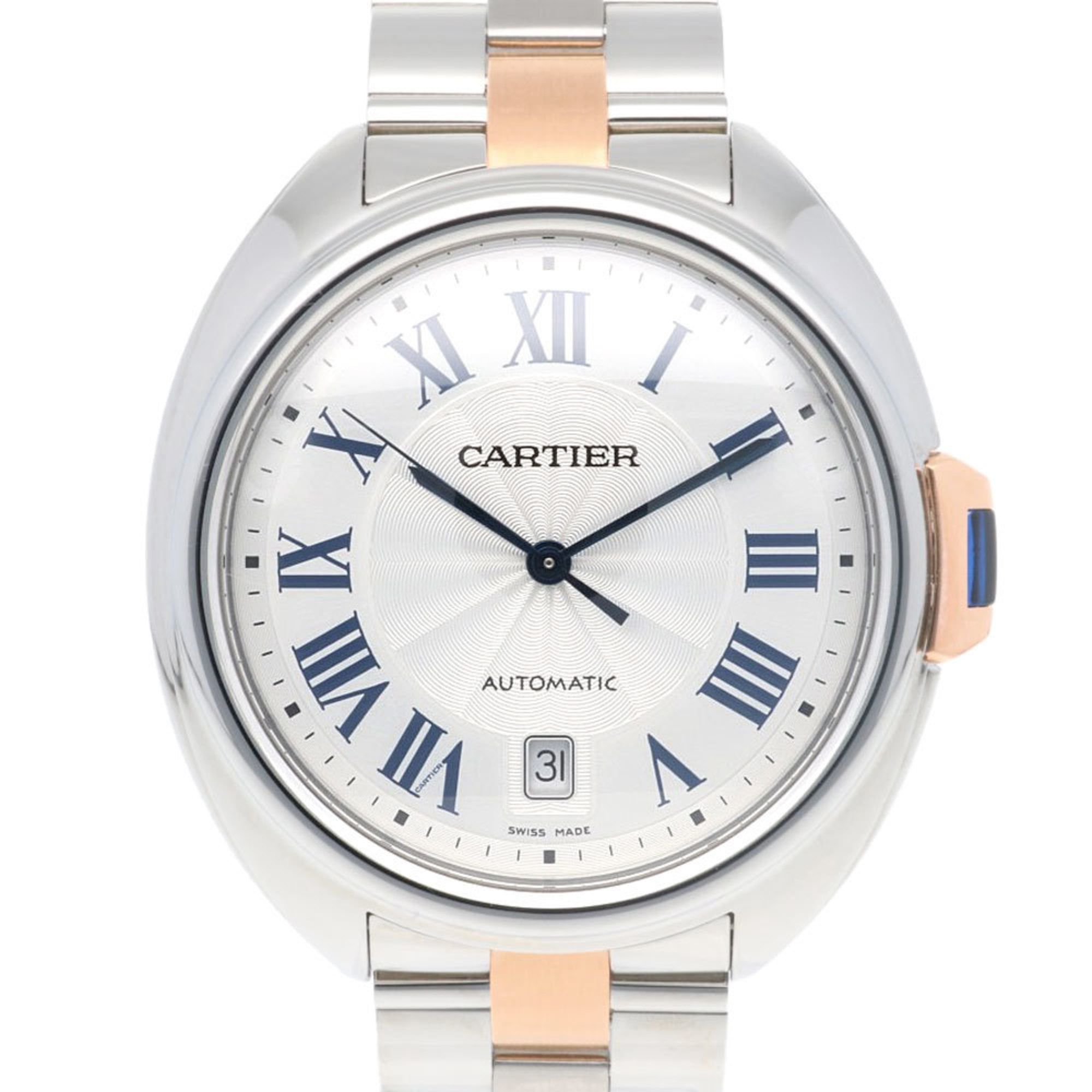 Cartier Clé de Watch Stainless Steel 3850 Automatic Men's CARTIER Overhauled