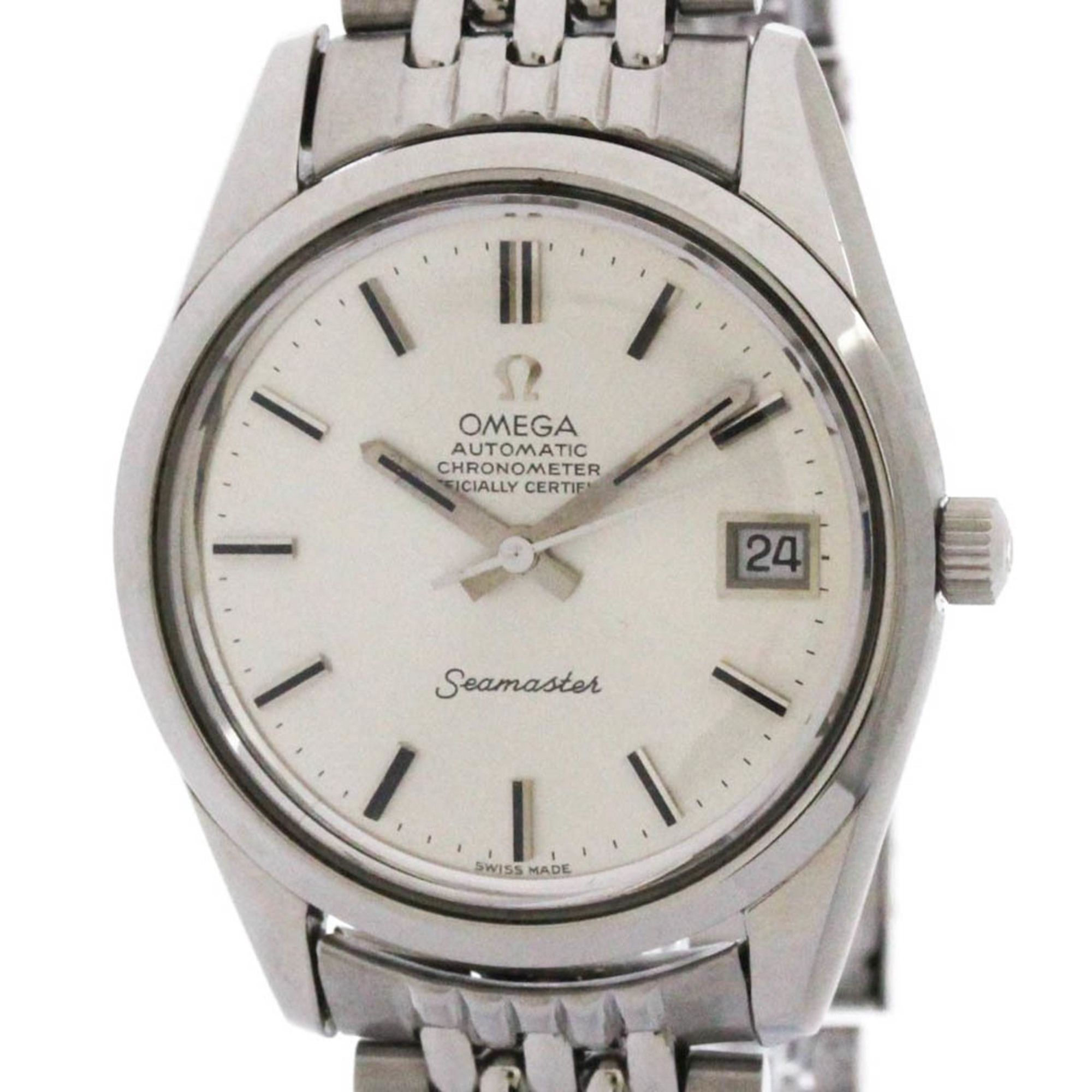 OMEGA Seamaster Chronometer Rice Bracelet Cal 1011 Watch 168.0061 Vintage