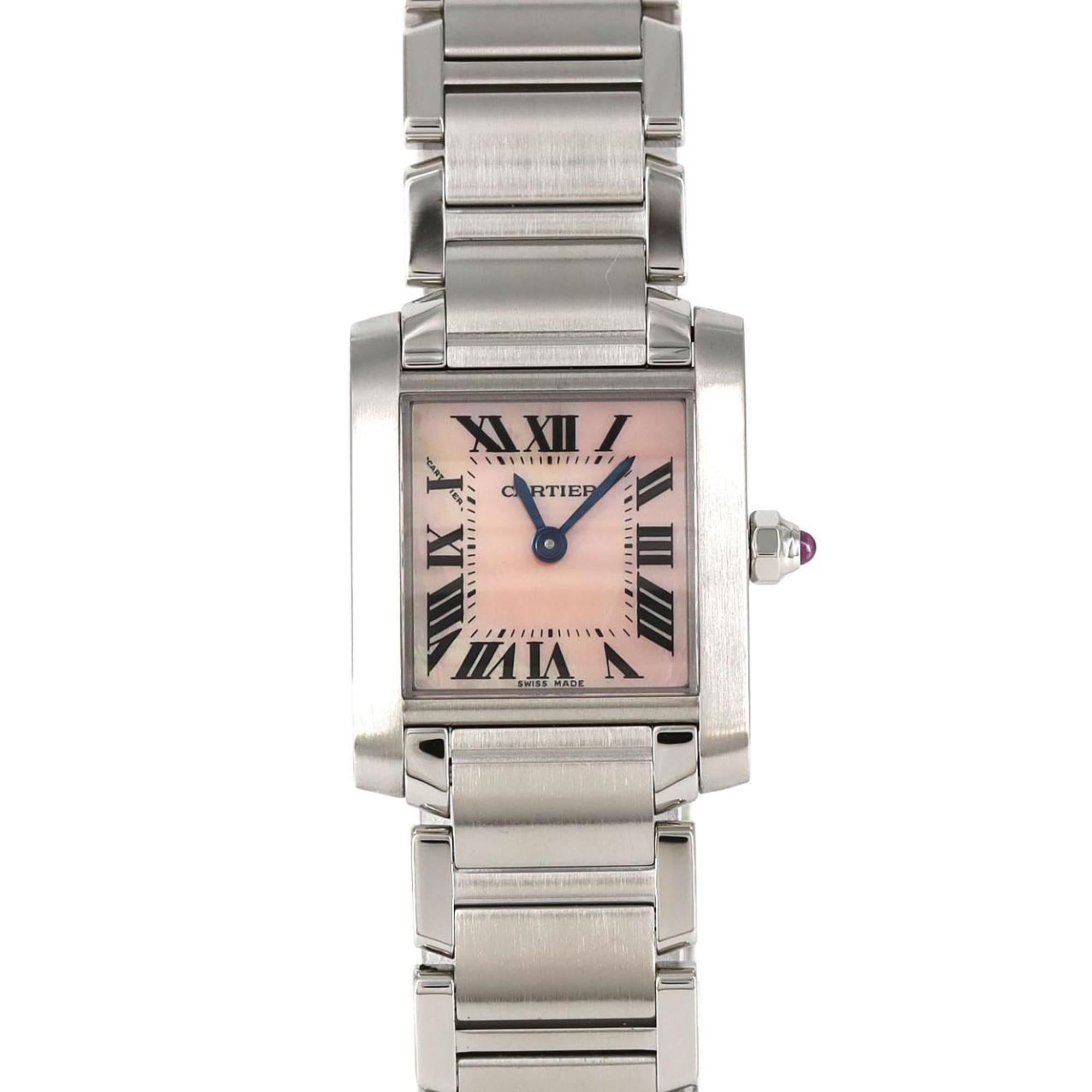 Cartier Tank Française SM W51028Q3 Stainless Steel Quartz Watch