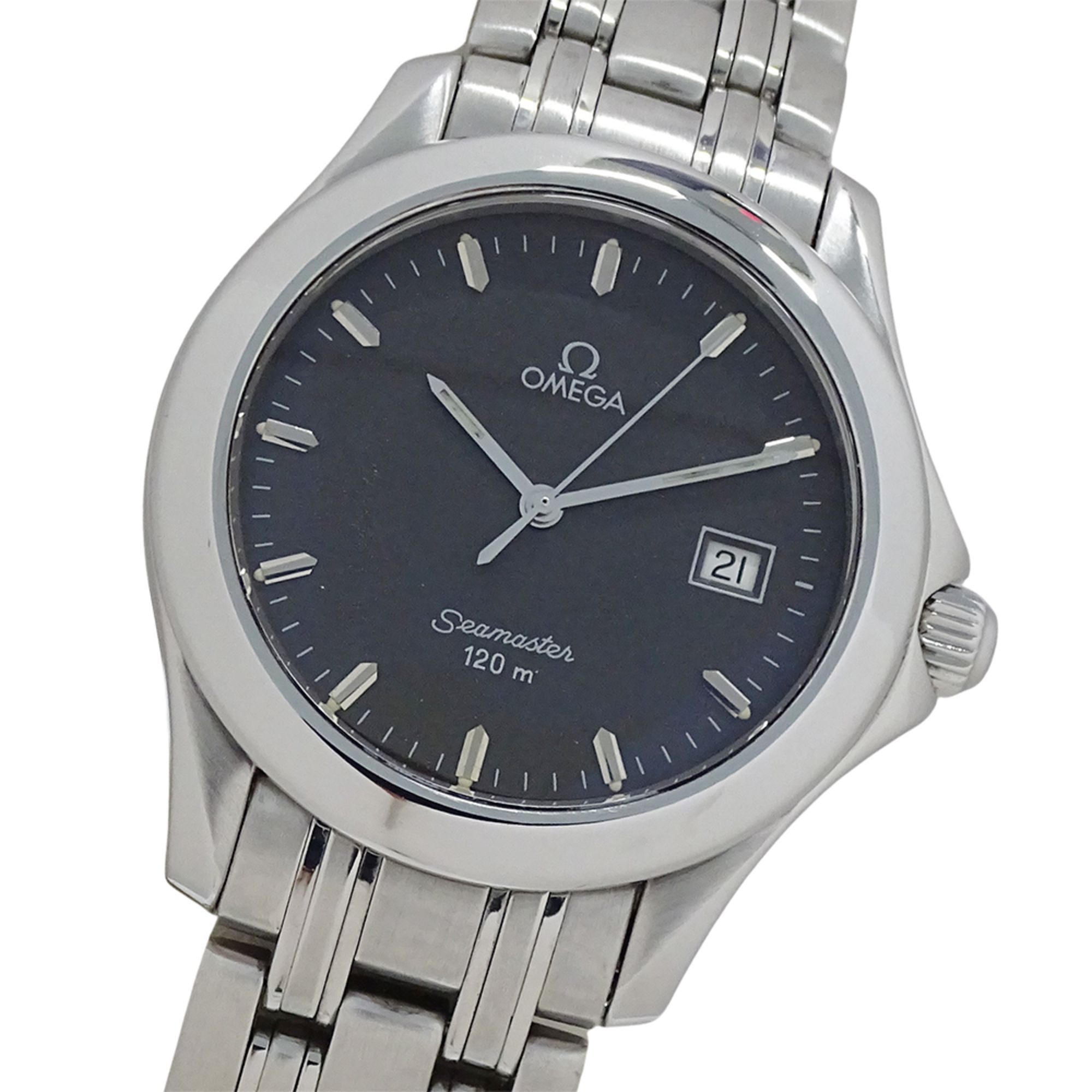 OMEGA Seamaster 2511.41 Men's Watch, 120m, Date, Quartz Movement, QZ, Stainless Steel, Silver Gray,