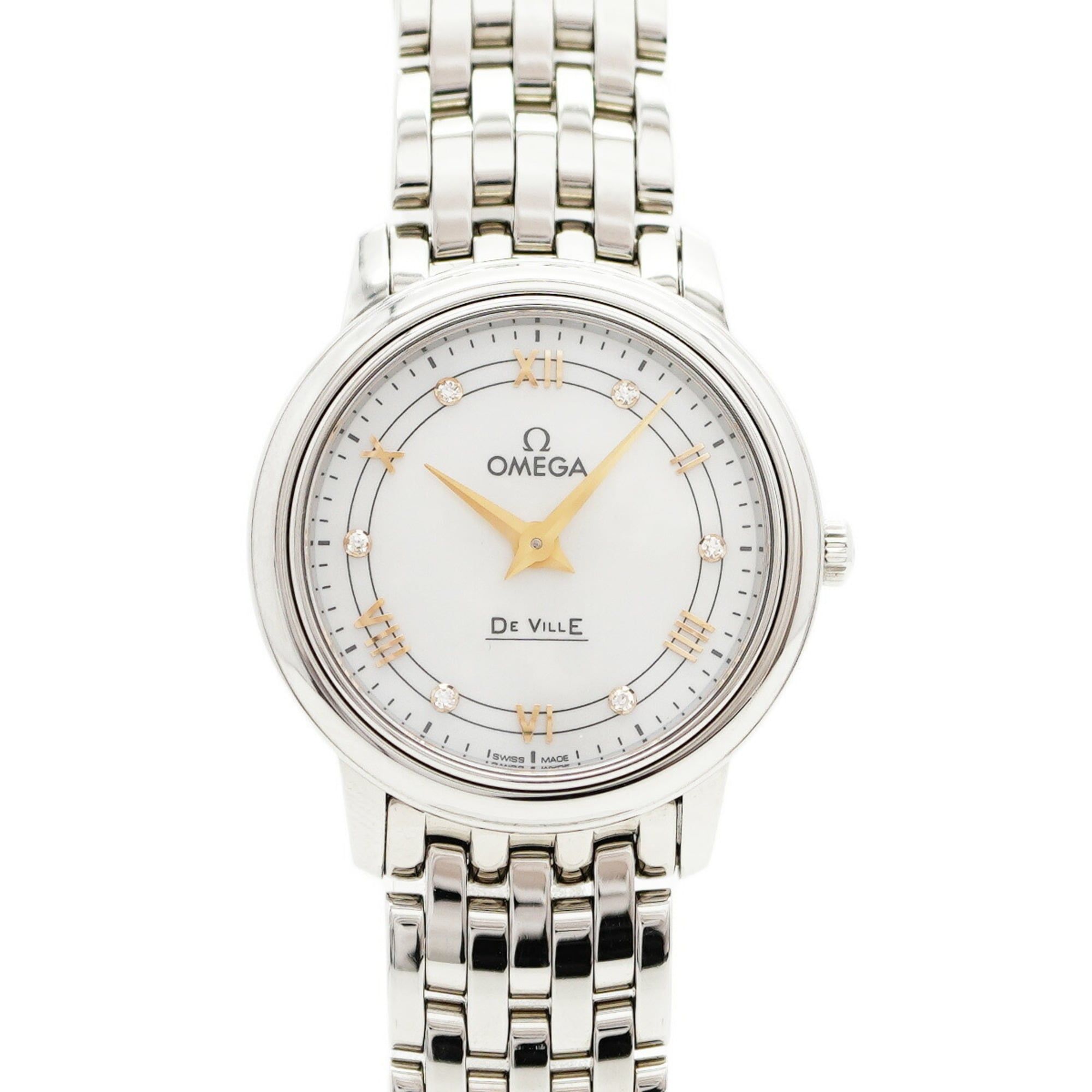 Omega De Ville 424.10.27.60.55.001 White Dial Women's Watch