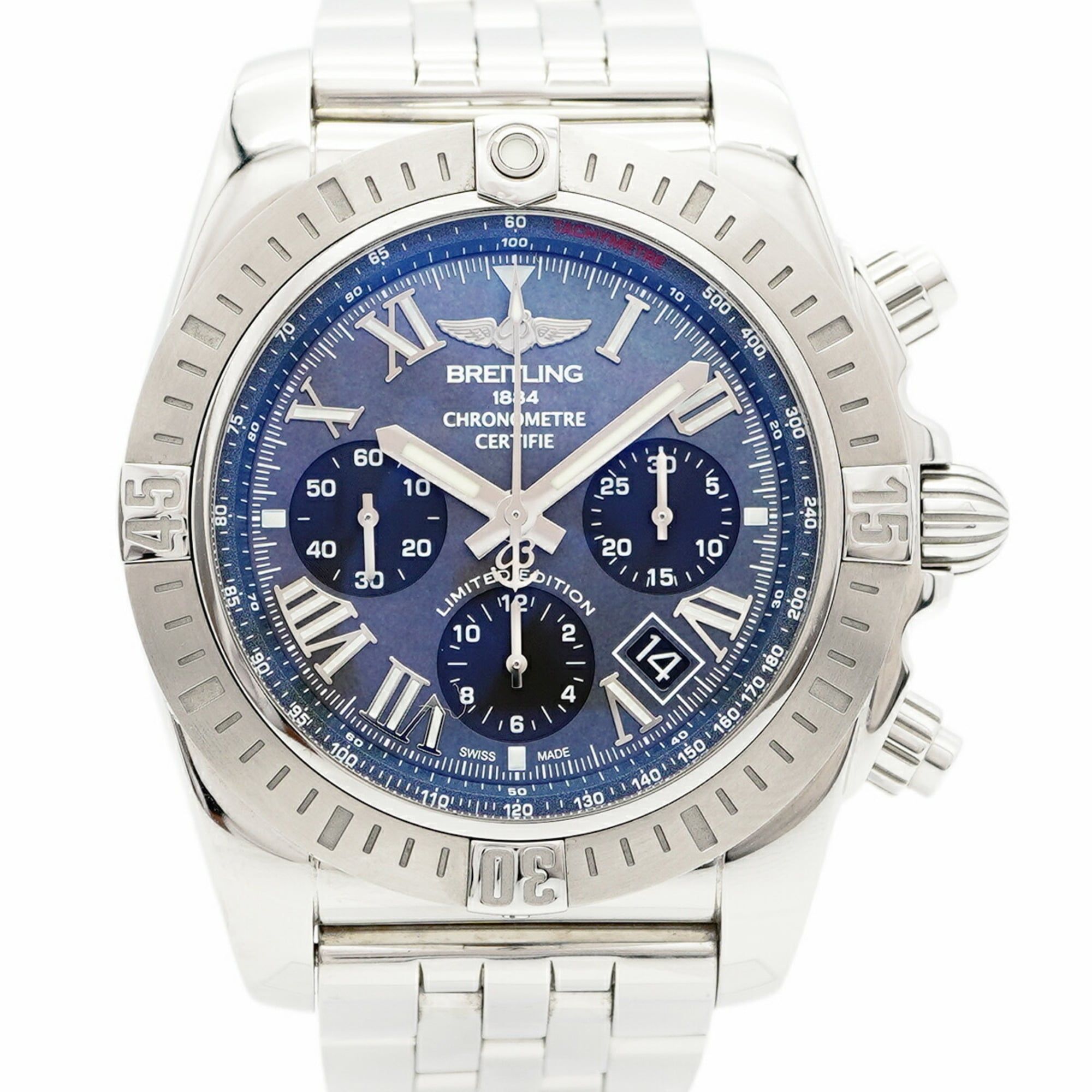 Breitling Chronomat 44 AB0115 Navy Dial Men's Watch