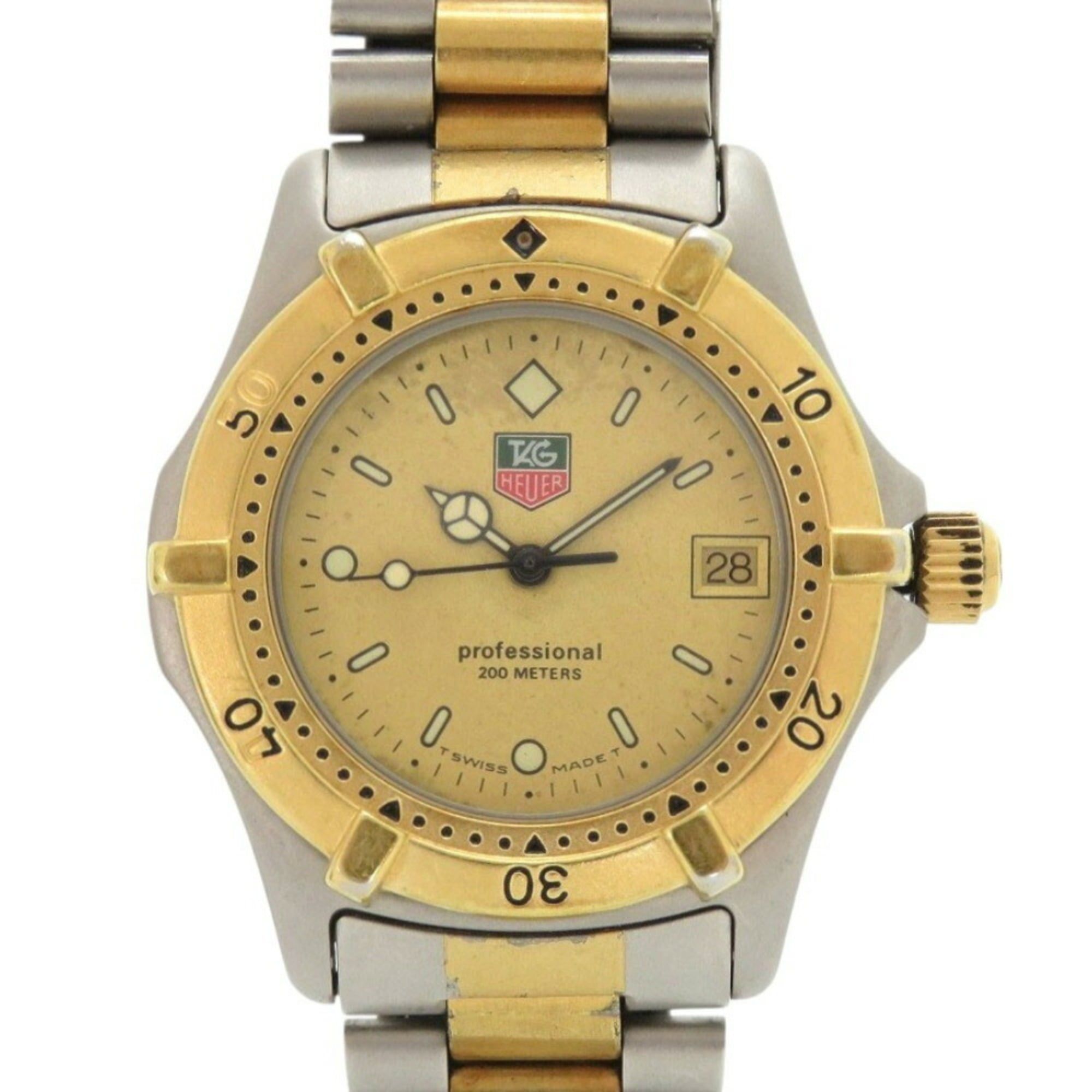 TAG Heuer 964.013F Stainless Steel Gold Quartz Watch 1044TAG HEUER