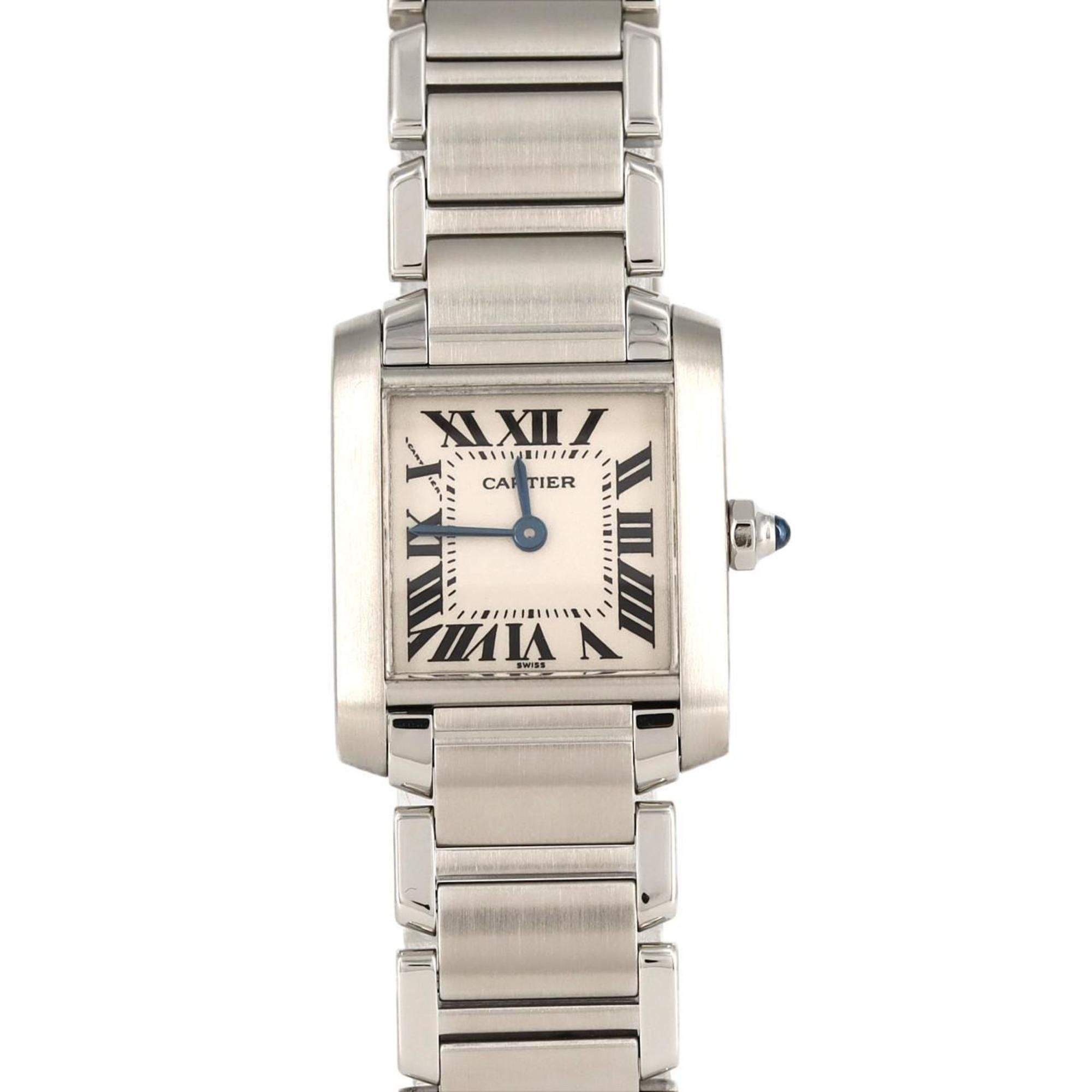 Cartier Tank Francaise SM W51008Q3 SS Wristwatch Quartz