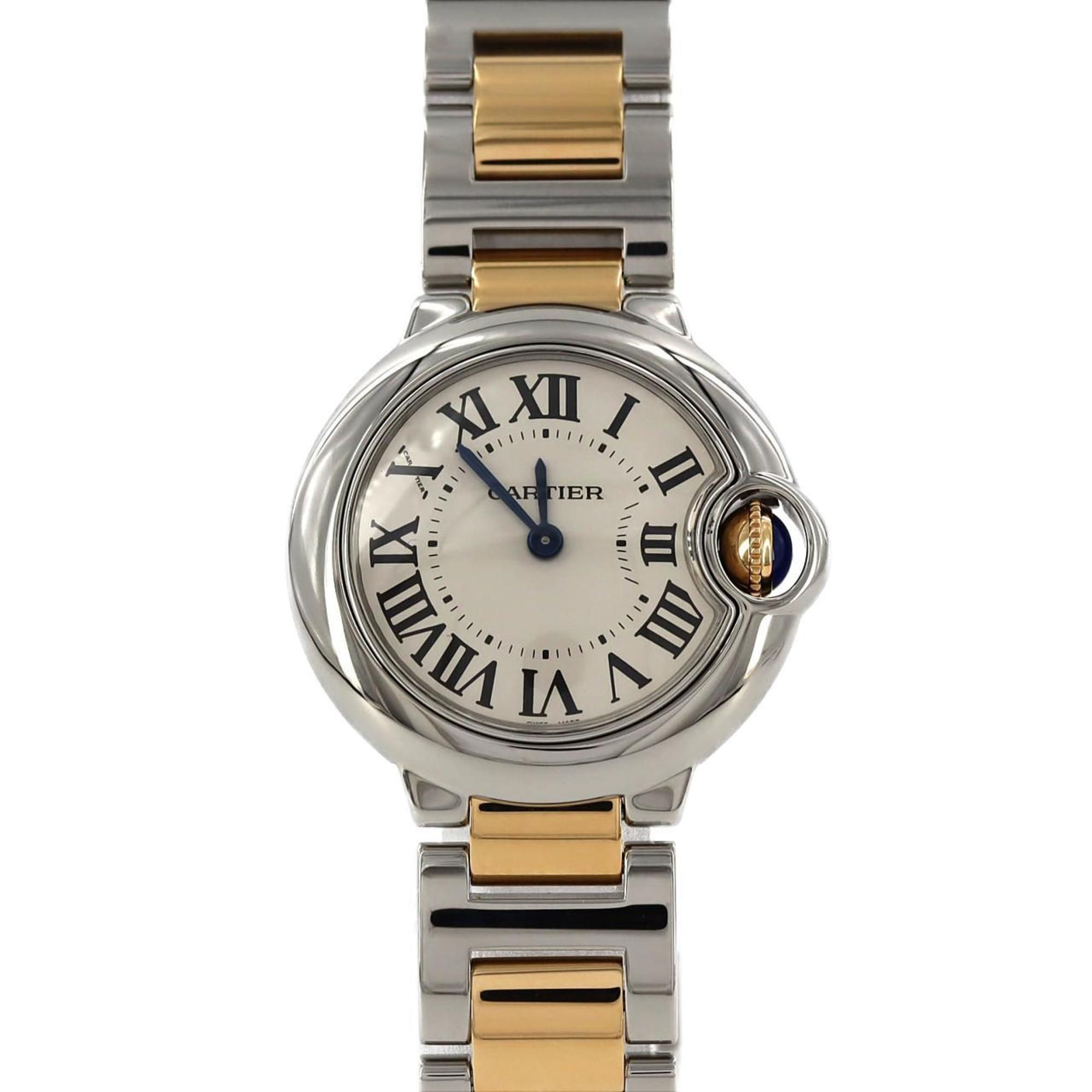 Cartier Ballon Bleu SM Two-tone Watch W69007Z3 W2BB0010 SSxYG Quartz Movement